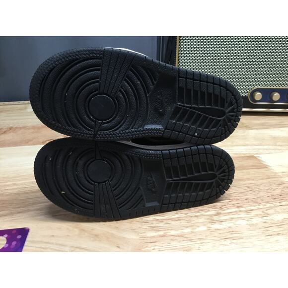 Nike Air Jordan 1 Retro Mid Kids 9C White Gold Running Baby Shoes 640735-190 - Picture 4 of 6